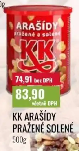 Ratio Kk arašídy pražené solené nabídka