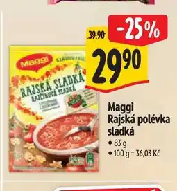 Albert Maggi Rajská polévka sladká nabídka