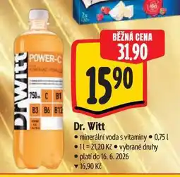 Albert Dr. Witt minerální voda s vitaminy nabídka