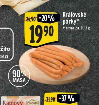 Jip Královské párky nabídka