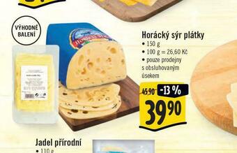 Jip Horácký sýr plátky nabídka
