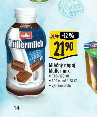Jip Mléčný nápoj müller mix nabídka