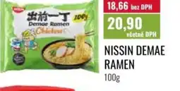 Ratio Nissin demae ramen nabídka