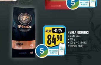 Jip Perla origins mletá káva nabídka