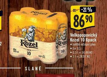 Jip Pivo velkopopovický kozel 10 nabídka