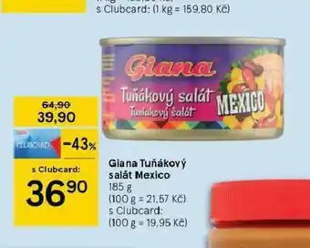 Tesco Giana tuňákový salát mexico nabídka