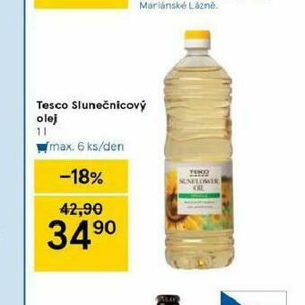 Tesco Tesco slunečnicový olej nabídka