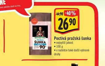 Poctivá pražská šunka