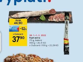 Tesco Fuet extra nabídka
