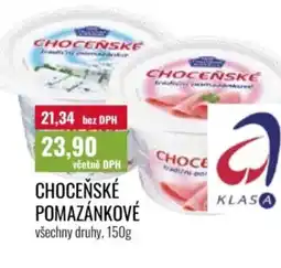 Ratio Choceňské pomazánkové nabídka