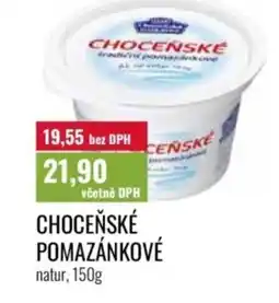 Ratio Choceňské pomazánkové nabídka
