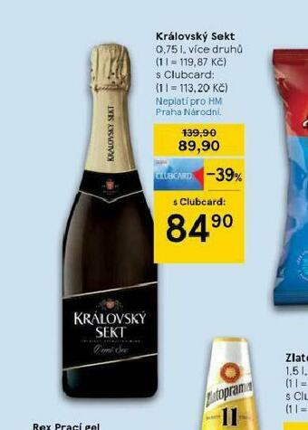 Tesco Královský sekt nabídka