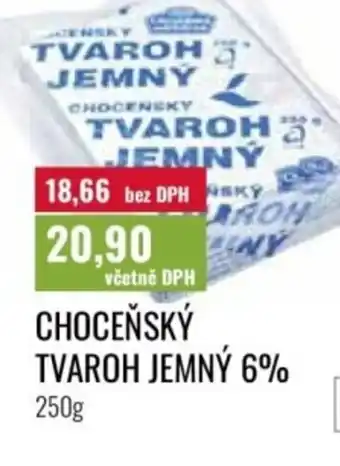 Ratio Choceňský tvaroh jemný 6% nabídka