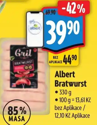 Albert Albert Bratwurst nabídka