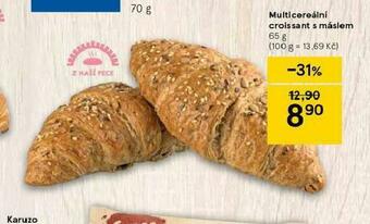 Tesco Multicereální croissant s máslem nabídka