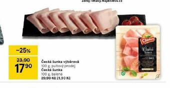 Tesco Česká šunka výběrová nabídka