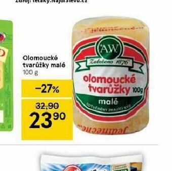 Tesco Olomoucké tvarůžky malé nabídka