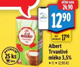 Albert Albert Trvanlivé mléko 3,5% nabídka