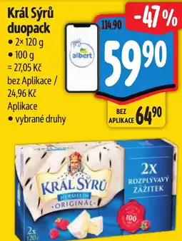 Albert Král Sýrů duopack nabídka