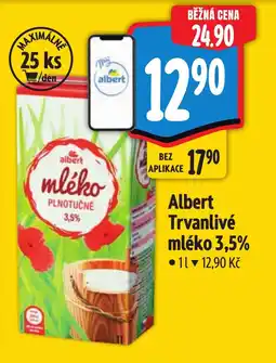 Albert Albert Trvanlivé mléko 3,5% nabídka