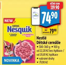 Albert Nestlé Dětské cereálie nabídka