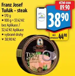 Albert Franz Josef Tuňák - steak nabídka