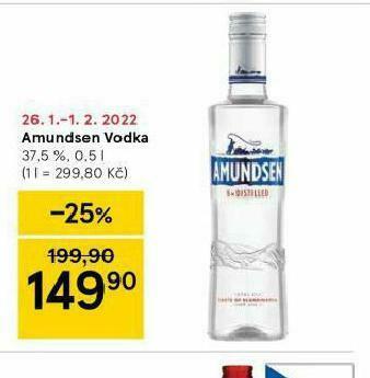 Tesco Amundsen vodka nabídka