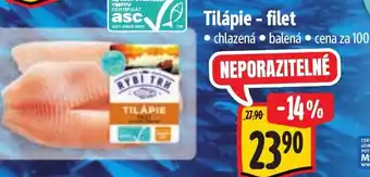 Albert Tilápie - filet nabídka