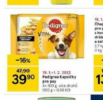 Tesco Pedigree kapsičky pro psy nabídka