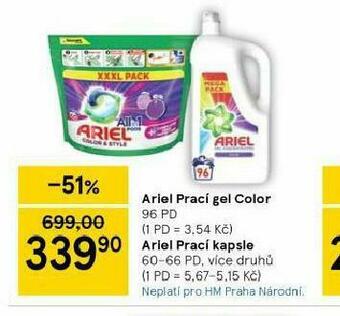 Tesco Ariel prací prostředek nabídka