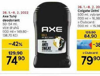 Tesco Axe tuhý deodorant nabídka
