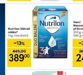 Tesco Nutrilon dětské mléko nabídka