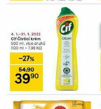 Tesco Cif čistící krém nabídka