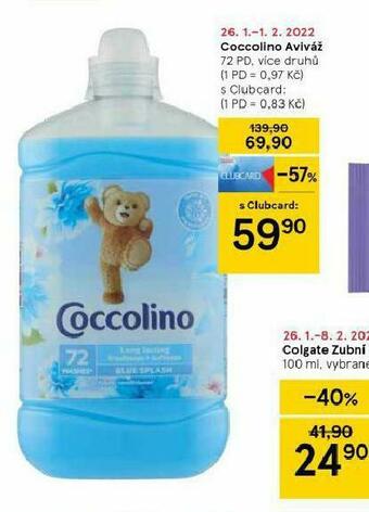 Tesco Coccolino aviváž nabídka