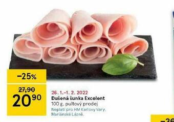Tesco Dušená šunka excelent nabídka