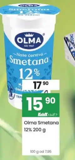 Kubík potraviny Olma Smetana 12% nabídka