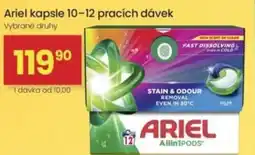 Kubík potraviny Ariel kapsle 10-12 pracích dávek nabídka