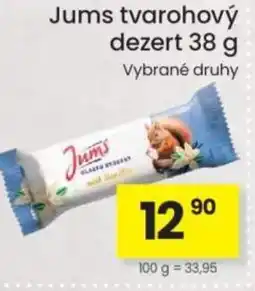 Kubík potraviny Jums tvarohový dezert nabídka