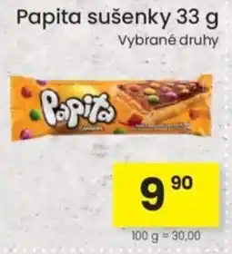 Kubík potraviny Papita sušenky nabídka