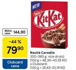 Tesco Nestlé Cereálie, 300-360 g, více druhů nabídka