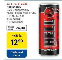 Tesco Hell Energy, 0,25 I, energetický nápoj, plech nabídka