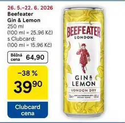 Tesco Beefeater Gin & Lemon nabídka