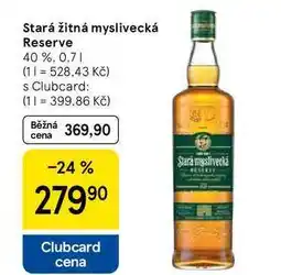Tesco Stará myslivecká RESERVE nabídka