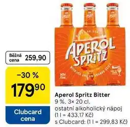 Tesco Aperol Spritz Bitter 9%, 3× nabídka