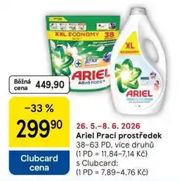 Tesco Ariel Prací prostřede,k 38-63 PD, více druhů nabídka