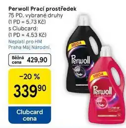 Tesco Perwoll Prací prostředek, 75 PD nabídka
