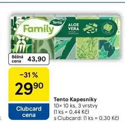 Tesco Tento Kapesníky, 10x 10 ks, 3 vrstvy nabídka