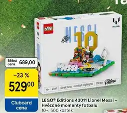 Tesco LEGO Editions 43011 Lionel Messi - Hvězdné momenty fotbalu 10+, 500 kostek nabídka