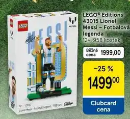 Tesco LEGO Editions 43015 Lionel Messi Fotbalová legenda 12+, 958 kostek nabídka