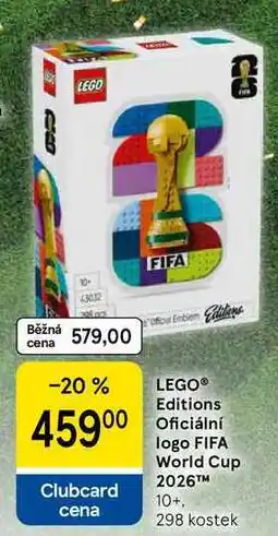 Tesco LEGO Editions Oficiální logo FIFA World Cup 2026 M 10+, 298 kostek nabídka